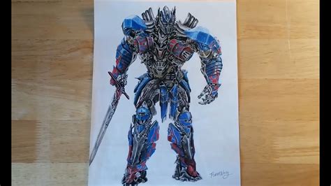 How To Draw Optimus Prime Face