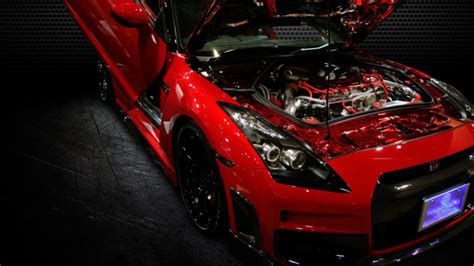 Nissan GTR, Nissan, Car, Vehicle, Red cars, Engines Wallpapers HD / Desktop and Mobile Backgrounds