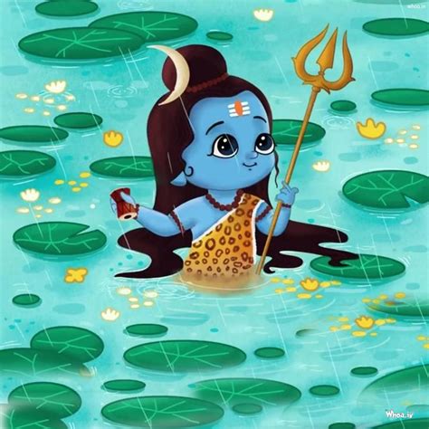 Download Shiva Cartoon In Rain Wallpaper | Wallpapers.com