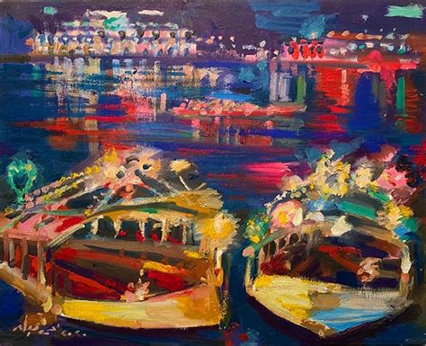 Mohamed Abla, Nile by Night V, 2020 | Safarkhan Art Gallery