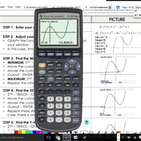 Lesson 6.2 - Graphing Polynomial Functions with your Graphing Calculator