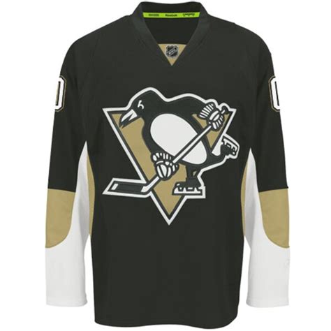 Mens Pittsburgh Penguins Black Reebok EDGE Authentic Custom Home Jersey ...