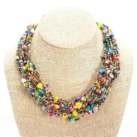 12 Strand Beaded Necklace – Harper Cards