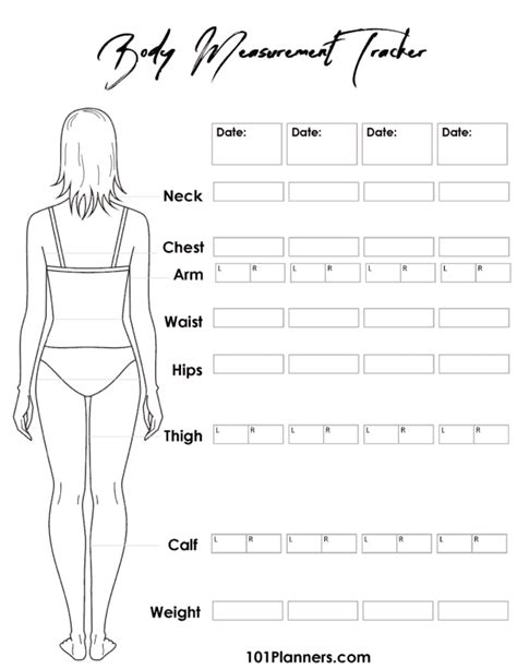 FREE Body Measurement Chart | Printable or Online