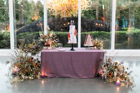 Chihuly Garden and Glass Wedding, Seattle WA | Rory & Gary — Britlyn Simone Floral | Destination ...