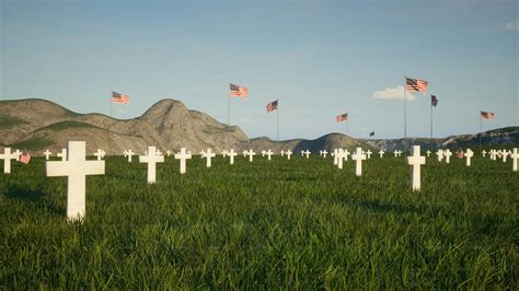 A field of crosses with american flags in the background photo – Veterans Image on Unsplash