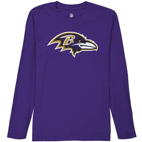 Baltimore Ravens Youth Team Logo Long Sleeve T-Shirt - Purple