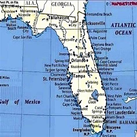 Map Of Florida West Coast Beaches - Printable Maps
