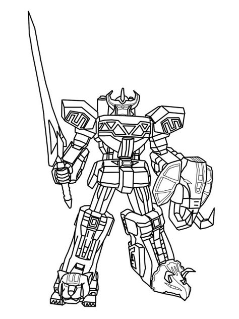 Power Rangers Megazord Coloring Pages – ColoringMe.com