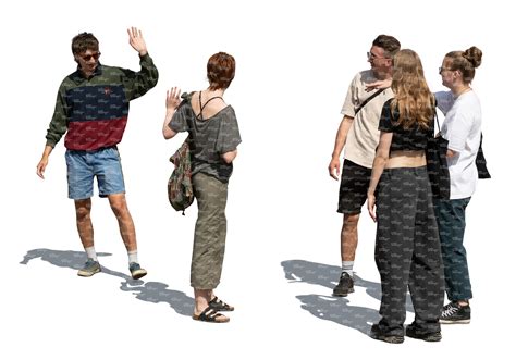 Group Of People Waving Goodbye Clipart