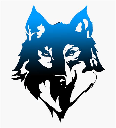 Blue Wolf Png - Wolf Logo Transparent Background, Png Download - kindpng