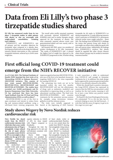 Data from Eli Lilly’s two phase 3 tirzepatide studies shared