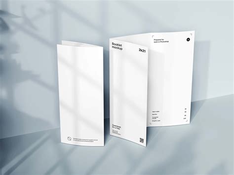 Free Standing Trifold Brochure Mockup — Free Mockup World