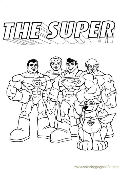 Dc Super Friends Coloring Pages Coloring Pages