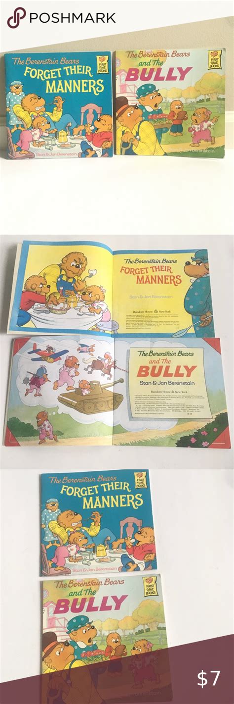 The Berenstain Bears Manners and The Bully books | Books about bullying ...