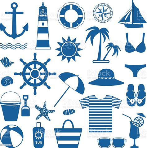 Sea Symbols Stock Illustration - Download Image Now - iStock