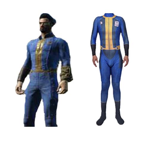 Fallout 4 Vault Suit Cosplay Costume Zentai Bodysuit Suit Jumpsuits ...