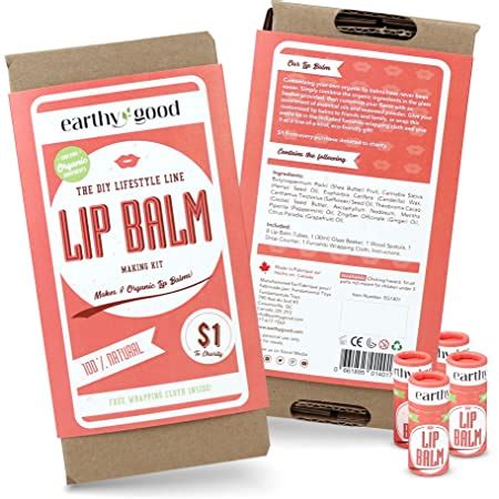 Amazon.com : Shea Butter Lip Balm DIY Kit (Made in USA), Creates 10 ...