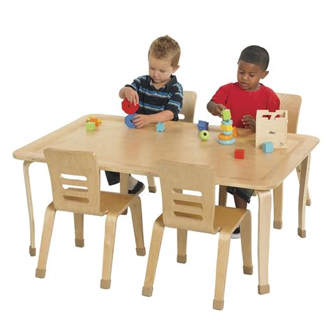 30x48" Rect Bentwood Table with 20" Legs - ECR4Kids - Babies "R" Us (the size looks nice for ...