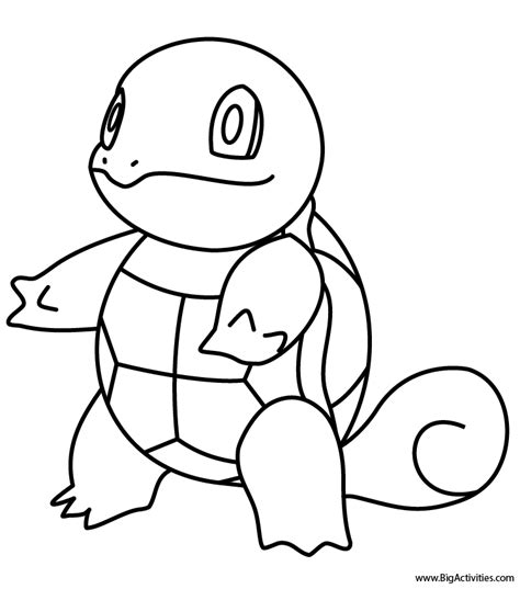 Gambar Squirtle Coloring Page Pokemon Pages Characters di Rebanas - Rebanas