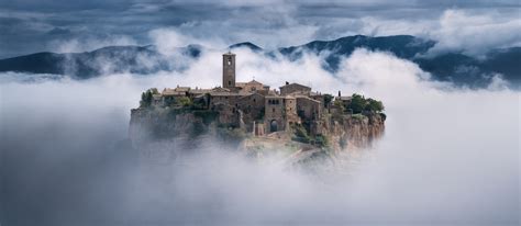 2300x1000 Civita di Bagnoregio Town 2300x1000 Resolution Wallpaper, HD City 4K Wallpapers ...