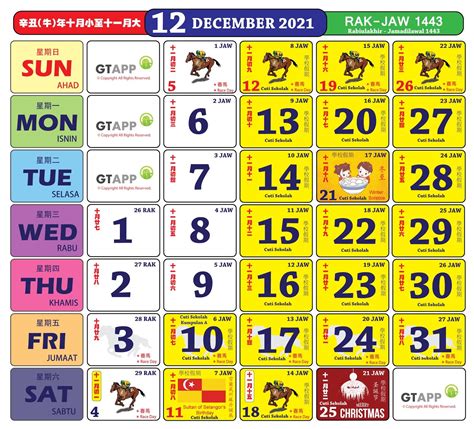 Goh's Digital Library: 2021 kuda lunar calendar