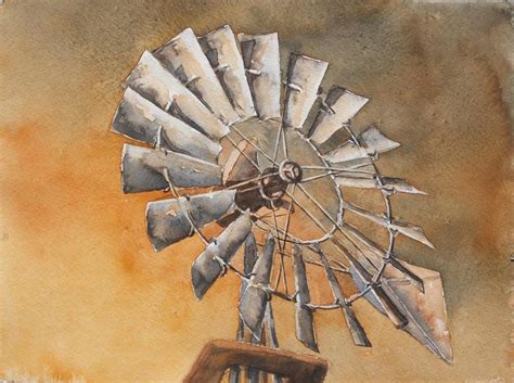 Sunset Windmill by Gary Bailey