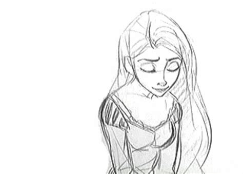 Rapunzel Animation Test...would have loved to seen her hair done in traditional animation ...