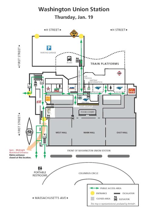 Washington Dc Map Union Station - Amargo Marquita