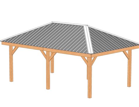 12' X 20' Hip Roof Gazebo Building Plans Metal Roof - Etsy Australia