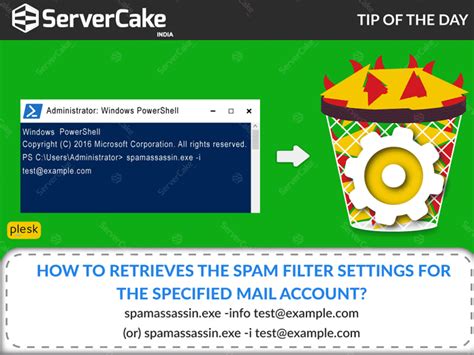 How to Retrieve the spam filter settings for the specified mail account in Plesk? - ServerCake India