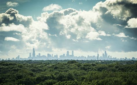 nature, Forest, City, Skyscraper, Skyline Wallpapers HD / Desktop and ...