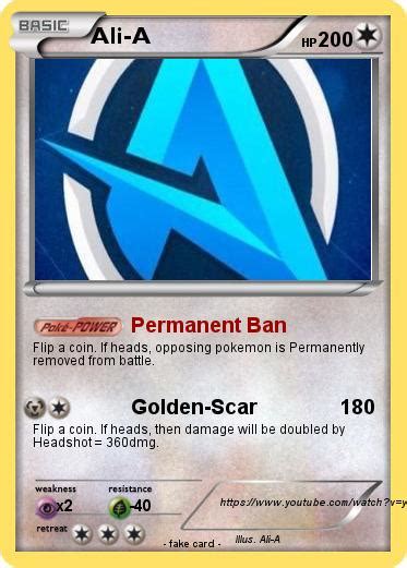 Pokémon Ali A 154 154 - Permanent Ban - My Pokemon Card