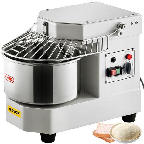 VEVORbrand Commercial Food Mixer, 7.3Qt Capacity, 450W Dual Rotating Dough Kneading Machine with ...