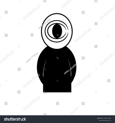 One Eye Cartoon Character Vector Drawing Stock Vector (Royalty Free) 2146527601 | Shutterstock