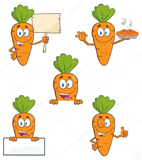 Cartoon Carrot Character Stock Vector Image by ©HitToon #61109841