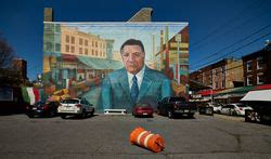 Mural Depicting Police Commissioner, And Later Mayor, Frank Rizzo ...