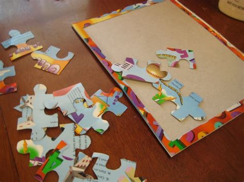 Diy Recycled Cereal Box Puzzle · How To Make A Puzzle · Papercraft on ...