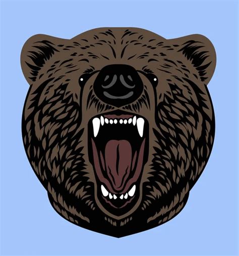 ᐈ Bear growling drawing stock images, Royalty Free bear growling ...