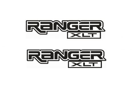 Ford Ranger Xlt bedside Sticker Set of 2 – 18 x 4.1 Truck Decals