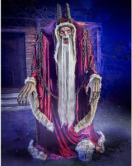 7.5 Ft Krampus Animatronic - Decorations - Spirithalloween.com | Halloween animatronics, Spirit ...