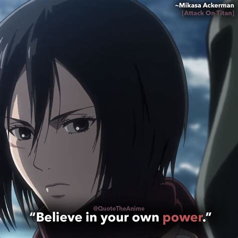 17+ Powerful Mikasa Ackerman Quotes (HQ Images) - QTA | Attack on titan ...