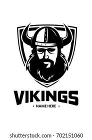 Vikings Vector Logo Stock Vector (Royalty Free) 702151060