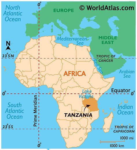 Tanzania World Map