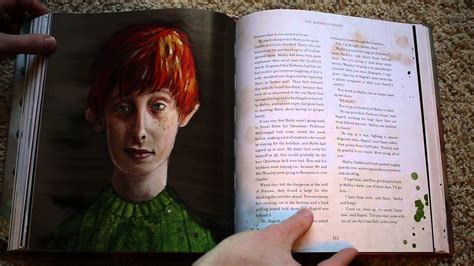 Flipping Through The Harry Potter Illustrated Edition - YouTube
