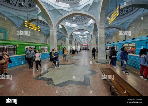 Alisher Navoiy Station of the Tashkent Metro, Tashkent, Uzbekistan, Central Asia Stock Photo - Alamy