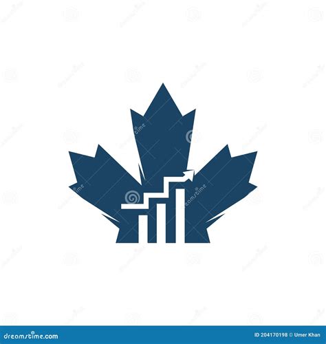 Canadian Financial Logo . stock vector. Illustration of canada - 204170198