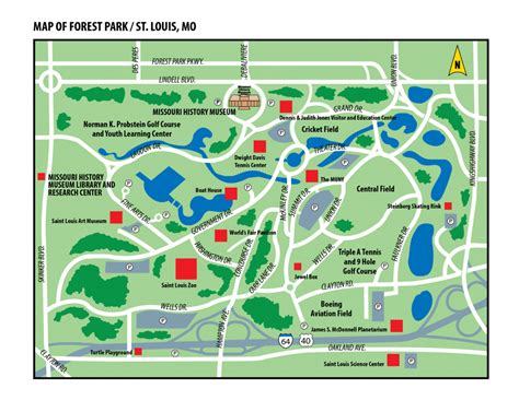 Forest Park St Louis Map Printable - Printable Maps