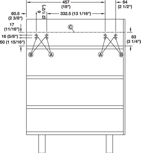 Pull-out Table Fitting, with Folding Leg - in the Häfele America Shop