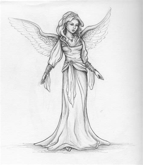 Angel drawing, Original artwork, Colored pencil drawing, Gold art ...